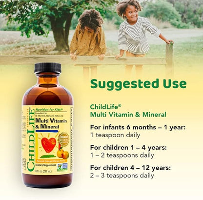 CHILDLIFE ESSENTIALS, Kids Liquid Multivitamin and 8 Fl