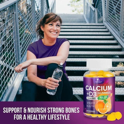 Sugar Free Calcium Gummy Bites Plus 400 IU D3, Bone 120 Gummies