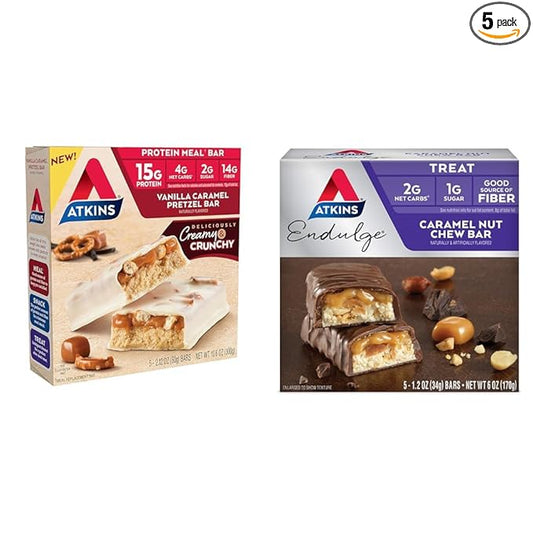 Atkins Vanilla Caramel Pretzel Protein Meal 5 Count 5 Count