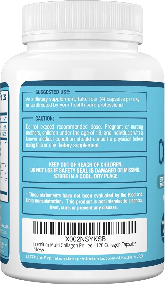 Premium Multi Collagen Peptides (Types I, 120 Collagen