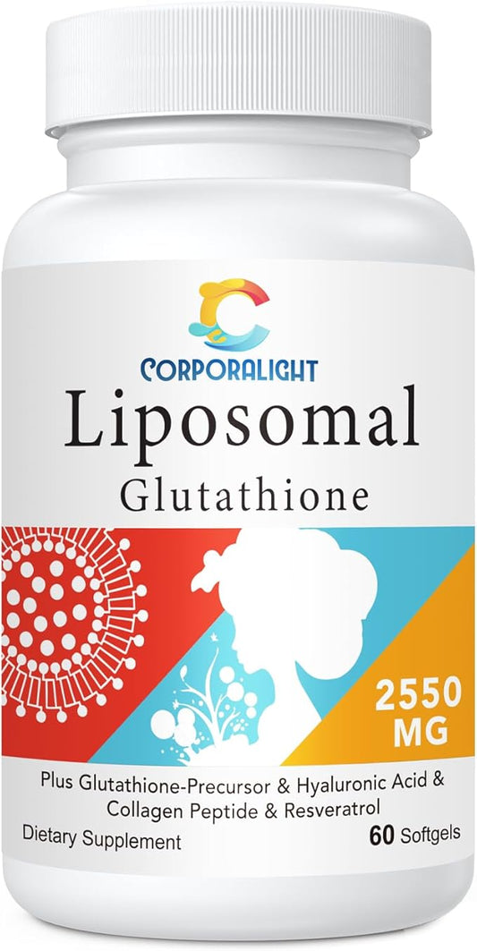 2550mg Liposomal Glutathione Softgel, High Absorption 60 Softgels