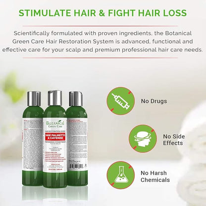 "Saw Palmetto & Cayenne" Hair Growth Anti-Hair Loss CONDITIONER. Alopecia Prevention and DHT Blocker. Doctor Developed
