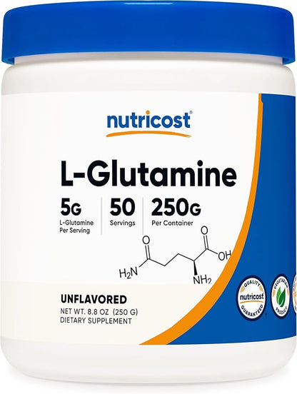 Nutricost L-Glutamine Powder 250 Grams