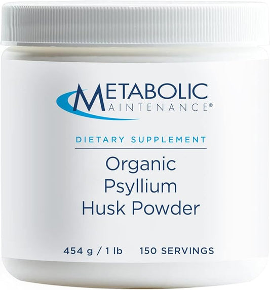 Metabolic Maintenance Psyllium Husk Powder Fiber Supplement (150 Servings)