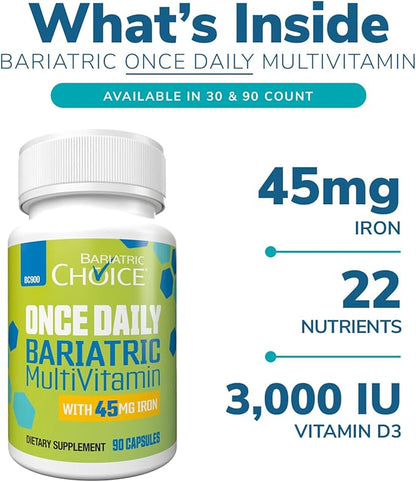 Bariatric Choice Once Daily Bariatric Multivitamin 45 mg (90ct)