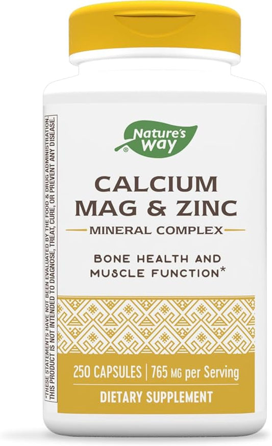 Nature’s Way Calcium-Magnesium-Zinc 250 Capsules
