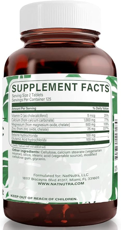 Natural Nutra Calcium Magnesium Zinc Supplement D3 for 250 Count 2)