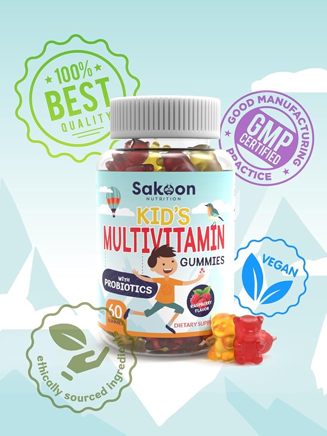 Sakoon nutrition Kids Multivitamin Gummies 60 Count