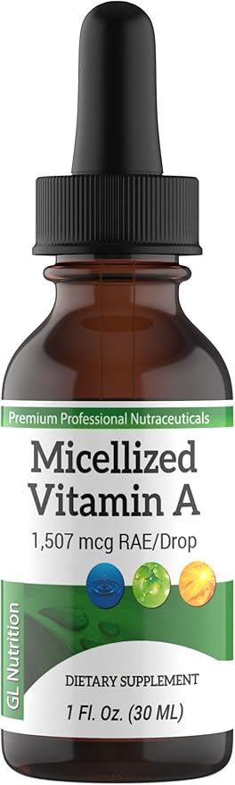 Micellized Vitamin A Drops 1,507mcg RAE 5025IU per 1 Oz