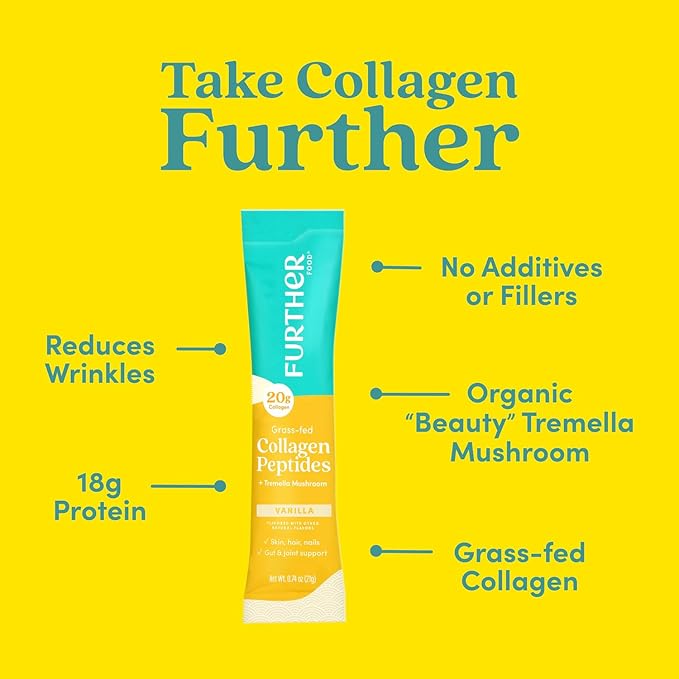 Further Food Vanilla Collagen Peptides Powder 1 & 3 Protein, 8.89 oz
