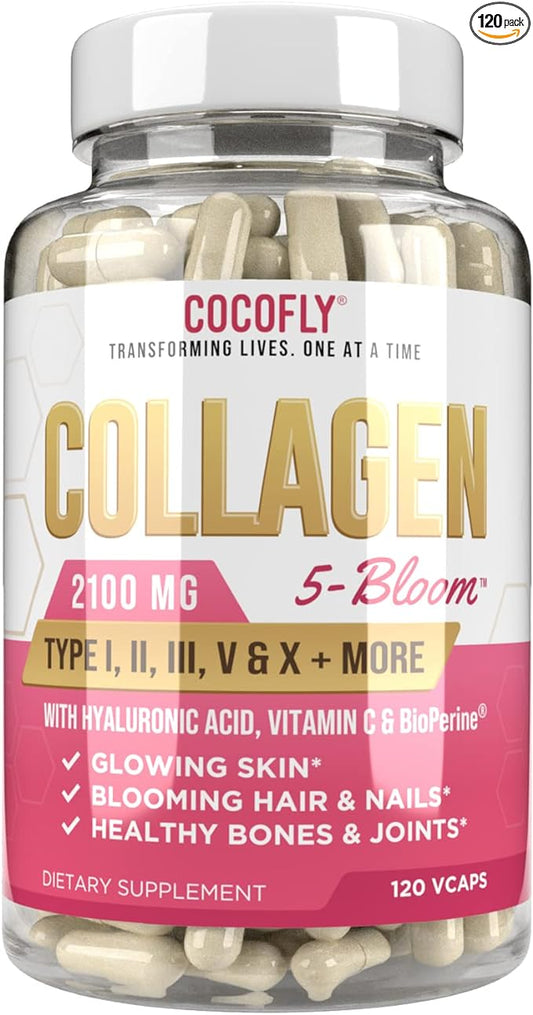 Premium Collagen Pills for Women 120 Capsules, 2100 mg