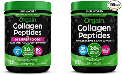 Orgain Hydrolyzed Collagen Powder + 50 20g Grass 20g Grass