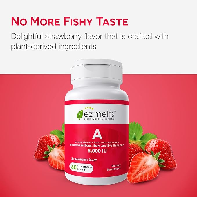 EZ Melts Dissolvable Vitamin A 5,000 2-Month Supply