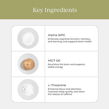CYMBIOTIKA Nootropic Creamer with MCT Oil, L-Theanine, and Alpha GPC, Enhance Focus, Mental Clarity, and Energy, Sugar-Free, Keto-Friendly Brain Boosting Coffee Creamer for Cognitive Performance and Stress Relief