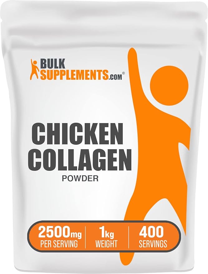 BulkSupplements.com Chicken Collagen Powder 2500mg per 1kg (2.2 (2.2 lbs) 1)