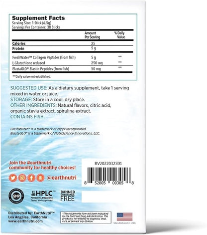 EarthNutri Natural Beauty Marine Collagen Peptides (30 Stick