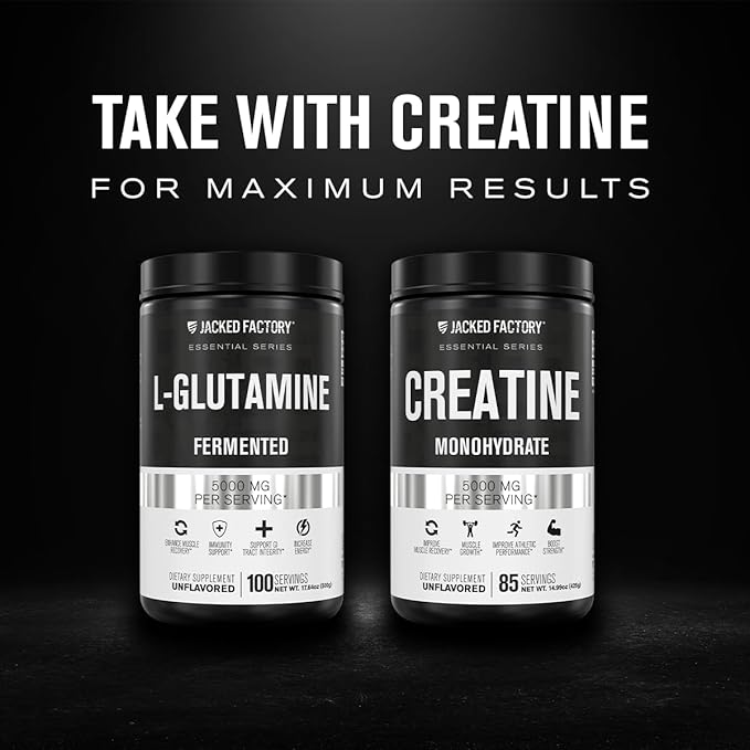 Jacked Factory L-Glutamine Powder 100 Servings