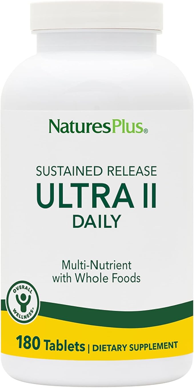 Natures Plus Ultra II Multivitamin, Sustained Release 180 Vegetarian 180 Servings