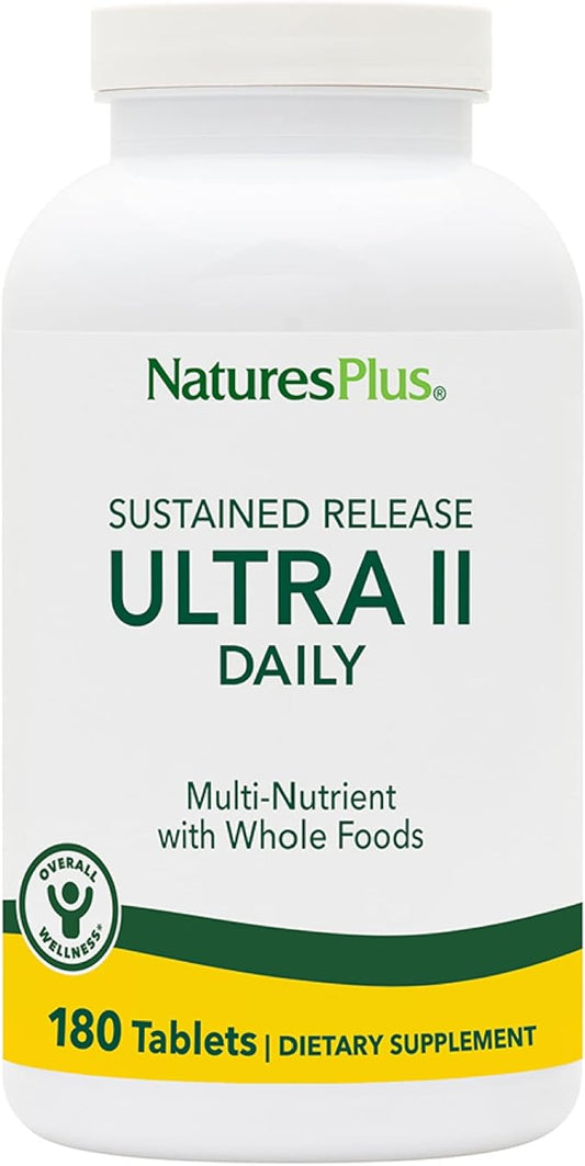 Natures Plus Ultra II Multivitamin, Sustained Release 180 Vegetarian 180 Servings