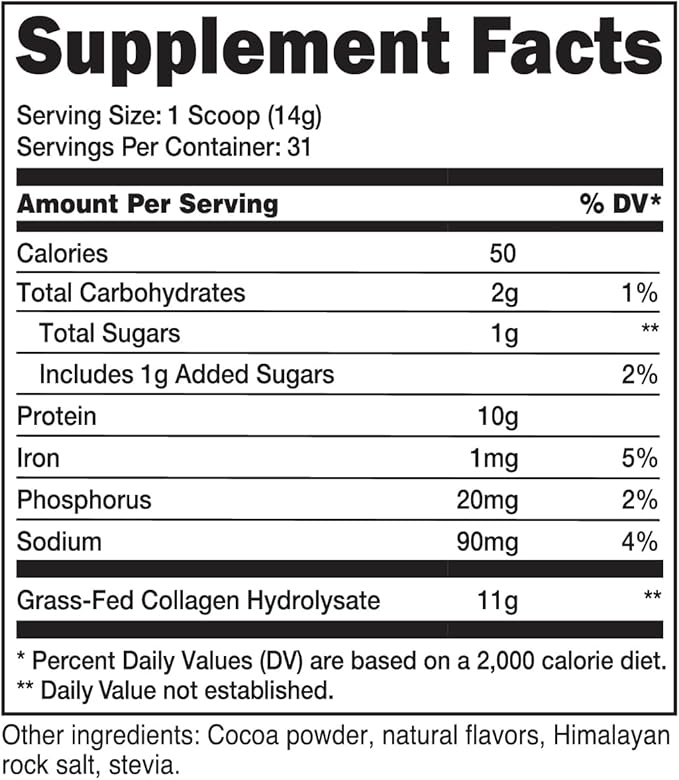 Nutricost Grass-Fed Collagen Powder 1LB (454