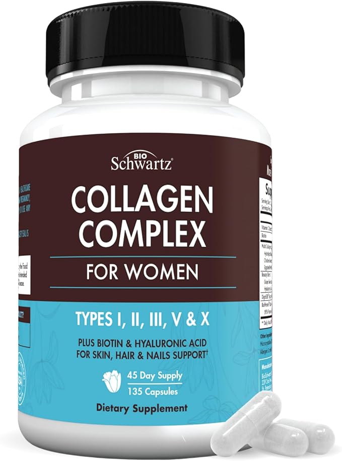 Multi Collagen Peptides Capsules for Women 135 Collagen