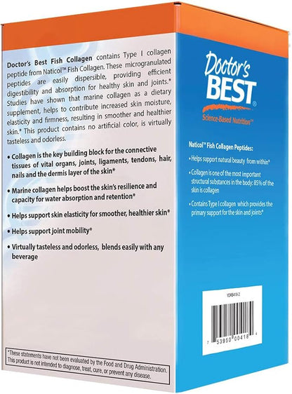 Doctor's Best Fish Collagen w/Naticol Fish 30 Powder