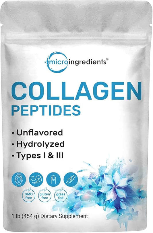 Micro Ingredients Collagen Peptides Powder, 1lb