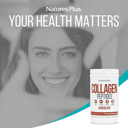 Natures Plus Collagen Peptides, Chocolate 0.83 lb 14 Servings