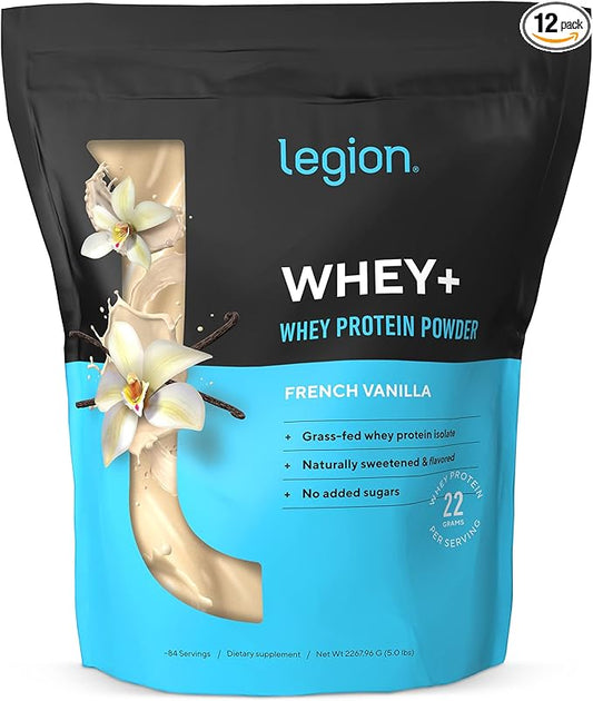 Legion Whey+ Whey Isolate Protein Powder 5lbs, Vanilla