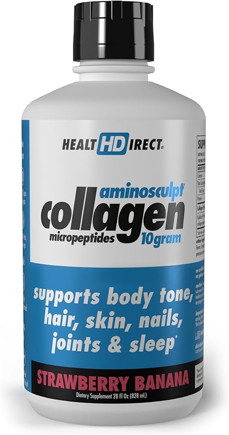 HEALTH DIRECT – AminoSculpt Liquid Collagen 28 FL 28 Servings 10 Grams