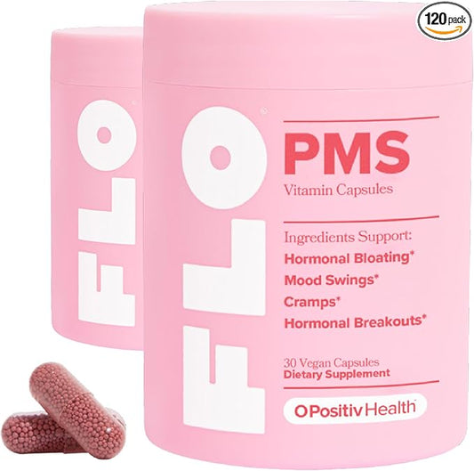 O Positiv FLO PMS Vitamins 30 Servings 2) - B6, &
