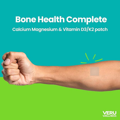 Bone Health Complete Duo Lifestyle Patch D3/K2, Calcium 8-10 Hours (60 Days)