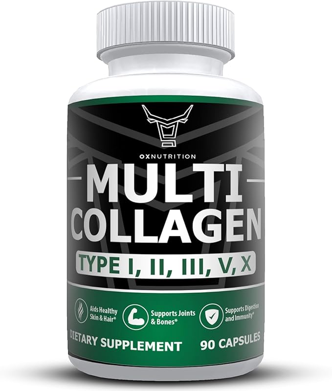 OX OXNUTRITION 90 Capsules Multi Collagen 3P Tested