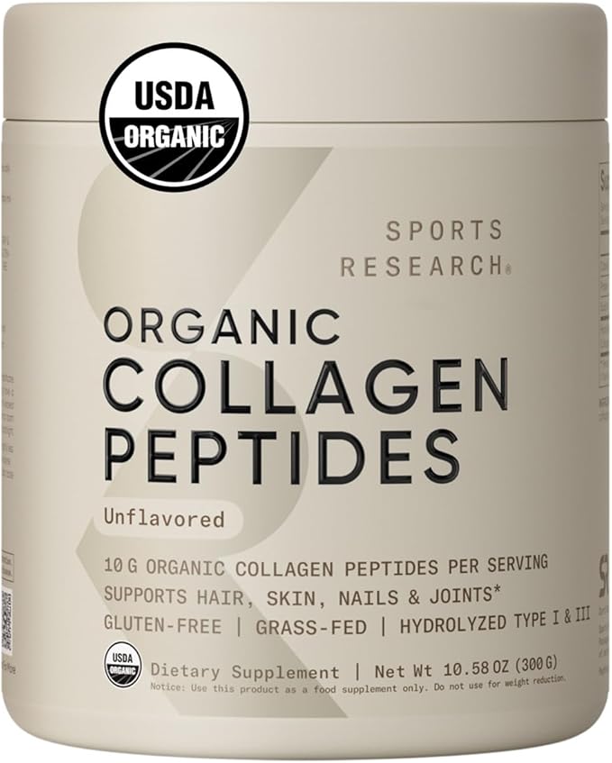 Sports Research­® Organic Collagen Peptides 30 Servings