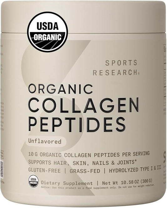 Sports Research­® Organic Collagen Peptides 30 Servings