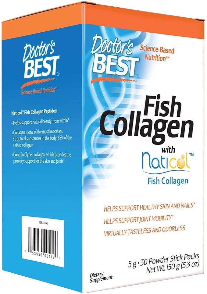 Doctor's Best Fish Collagen w/Naticol Fish 30 Powder