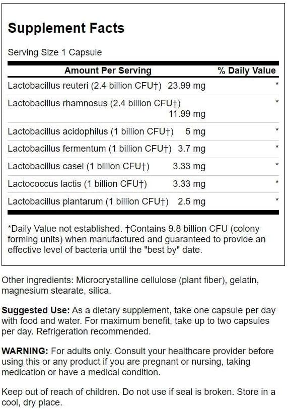 Swanson FemFlora - Feminine Probiotic Supplement - Probiotics for Women - Supporting Flora of The Mouth, GI Tract, and Vagina - 9 Billion CFU Per Capsule - (60 Capsules)