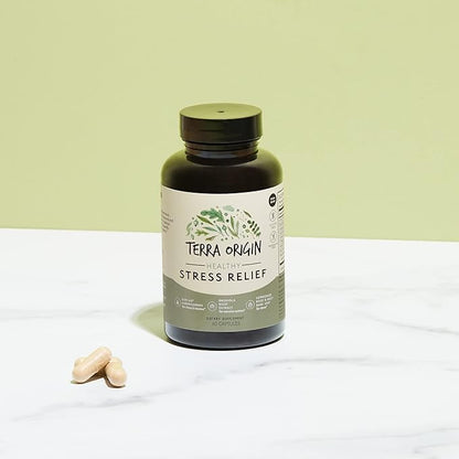 TERRA ORIGIN Healthy Stress Relief Capsules 60 Capsules KSM-66 Organic
