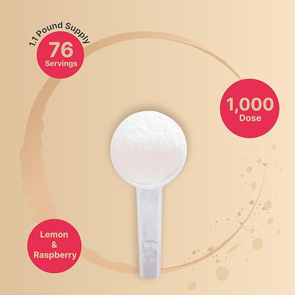 Electrolytes Powder No Sugar, 500g(76 Servings) | Keto Fast Hydration Powder, Carnivore-Friendly Electrolyte - 1000mg High Potassium, Minerals & Coconut Water - Raspberry Lemonade Flavor