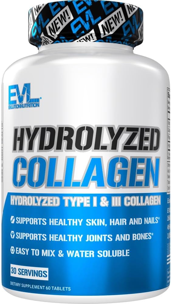 Evlution Nutrition Hydrolyzed Collagen 1400mg Hydrolyzed 30 Servings