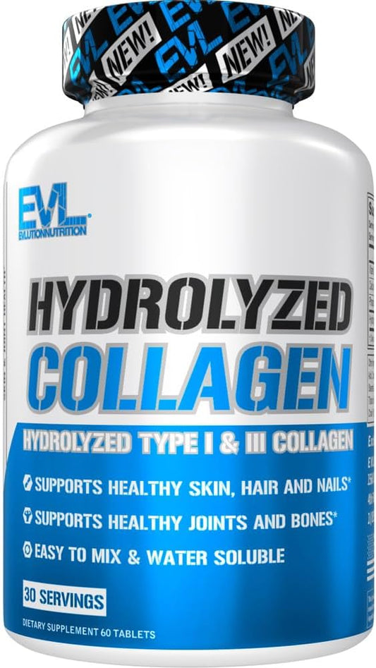 Evlution Nutrition Hydrolyzed Collagen 1400mg Hydrolyzed 30 Servings