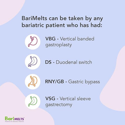 BariMelts Bariatric Multivitamin with Iron 1 Month (60 Fast-Dissolving