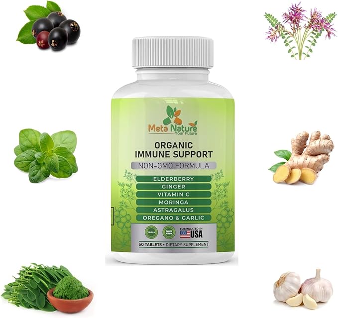 Meta Nature Organic Immune Support Supplament 60 Tablets