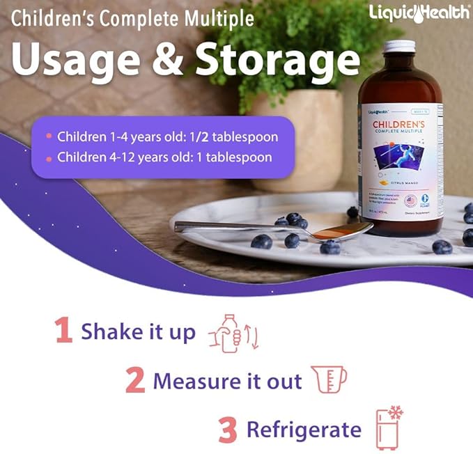 LIQUIDHEALTH 16 Oz Kids Liquid Multivitamin (2-Pack)