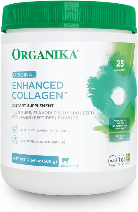 Organika Enhanced Collagen Peptides Protein Powder 17.64 oz