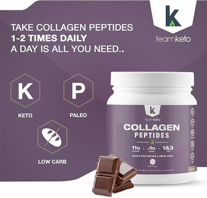 Collagen peptides powder- Naturally flavored 1 and 3 Grass-Fed 397g- 30 30 servings-