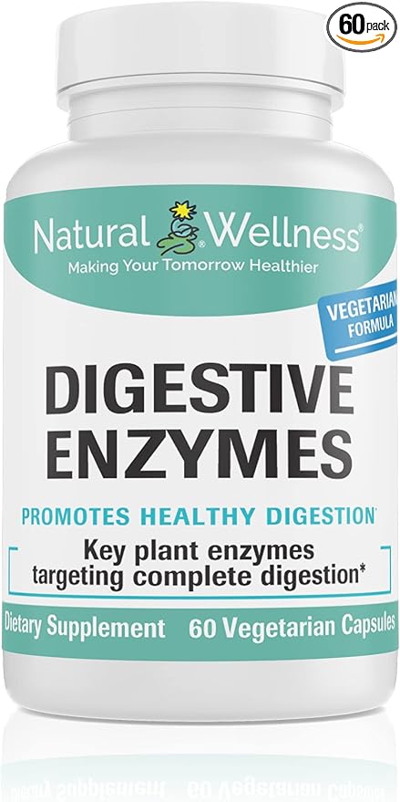 Natural Wellness - Digestive Enzymes - 60 Capsules
