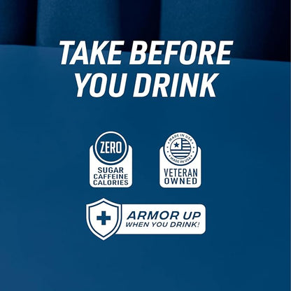 Alcohol Armor Boujee Berry Elixir - Hydration Support, Essential Vitamins and Electrolytes, Vitamin B12, Milk Thistle - 12 Pack