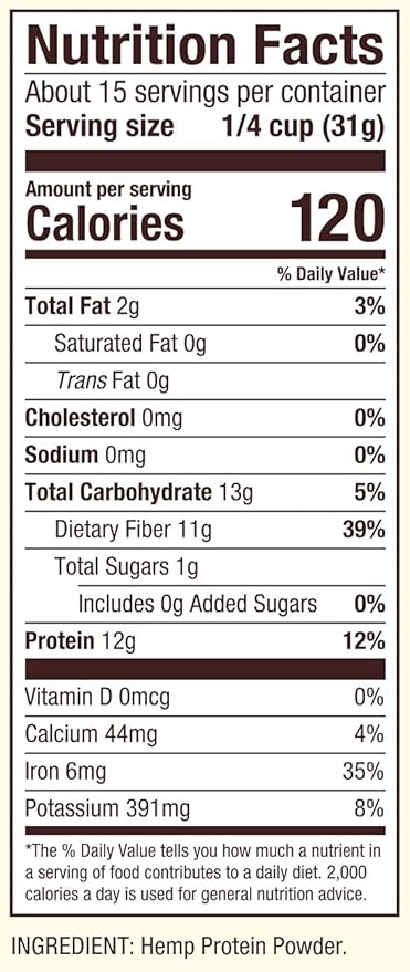 Bob's Red Mill Hemp Protein Powder, 16-ounce (Pack 4)
