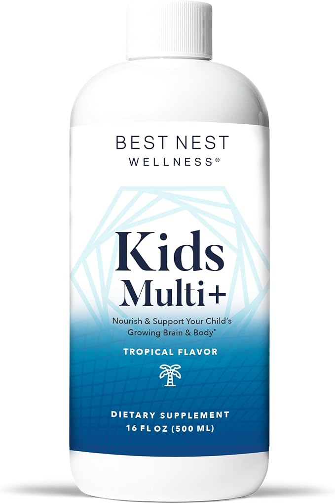 Best Nest Wellness Kids Liquid Multivitamin: B12, Gluten-Free, 16oz